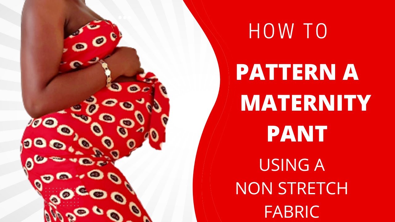✂️How to Draft A Fitted Maternity🤰Trouser Using a Non Stretch Fabric/Cutting and Sewing