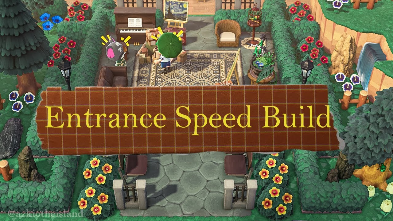 DECORATING ENTRANCE CLOSE TO RESIDENT SERVICES-ANIMAL CROSSING NEW HORIZONS #4