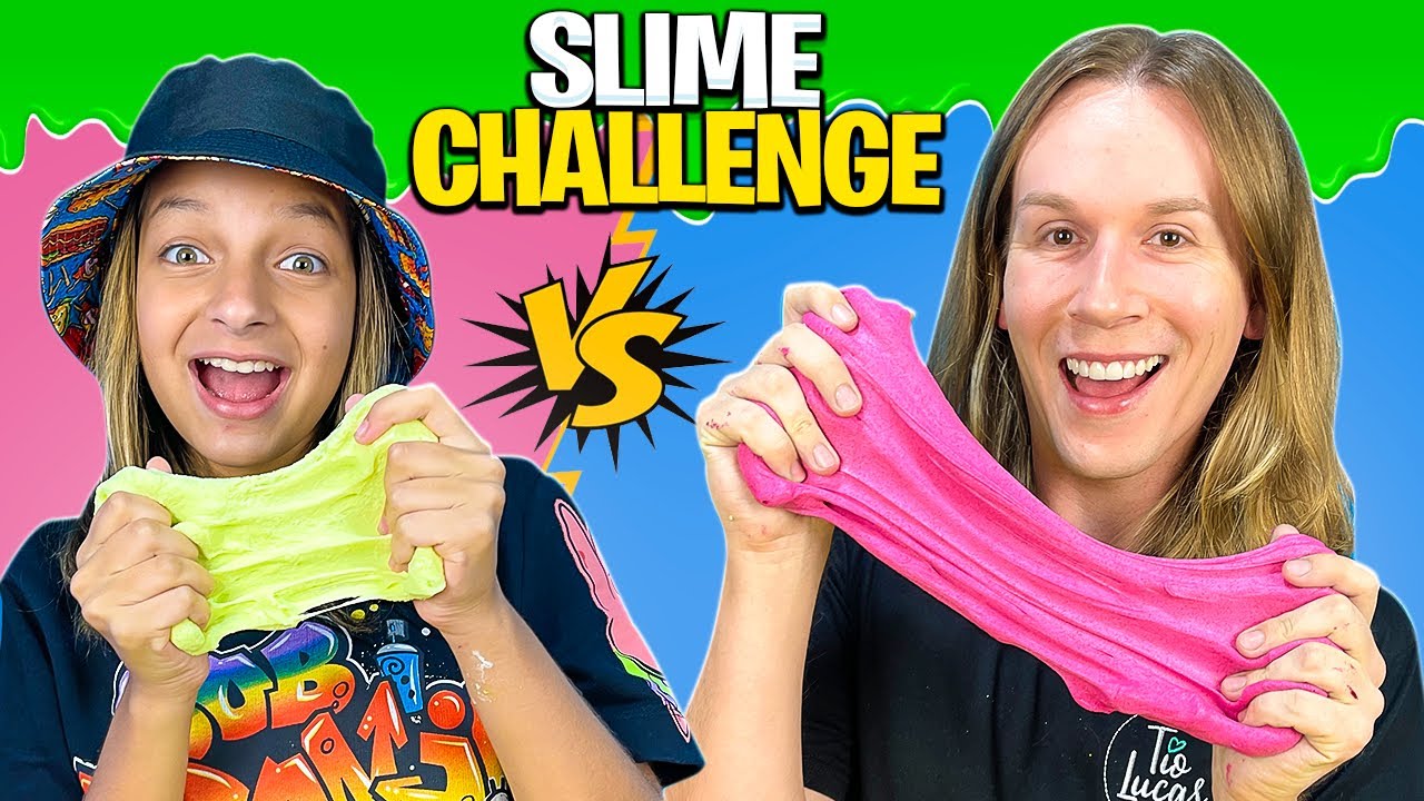 QUEM FIZER A MELHOR SLIME GANHA | TIO LUCAS E LAILA