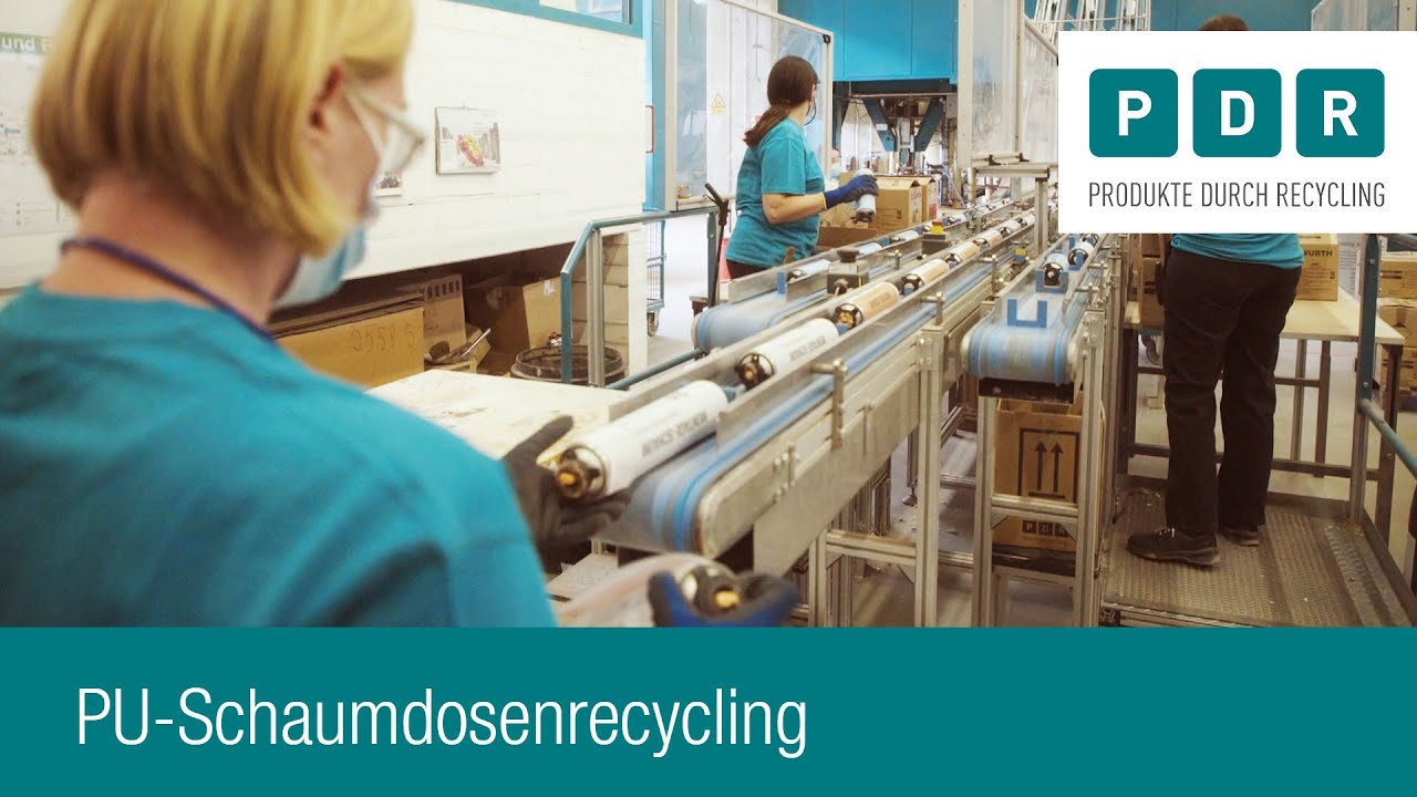 PU-Schaumdosenrecycling bei PDR | PDR &ndash; Produkte durch Recycling