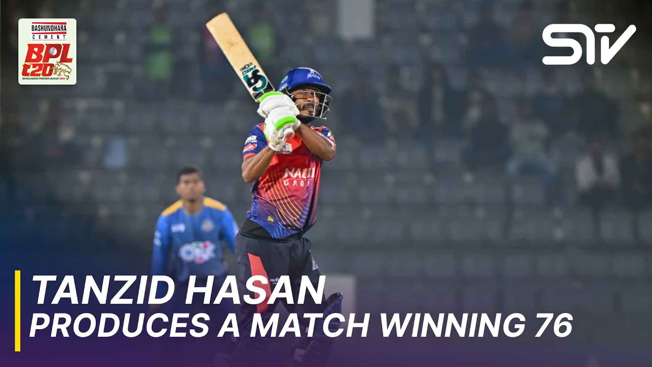 Tanzid Hasan's Power Show! Unleashes A Stunning 76🔥 | RW vs DC | Match 24 | BPL 2025-26 | M3Z1J