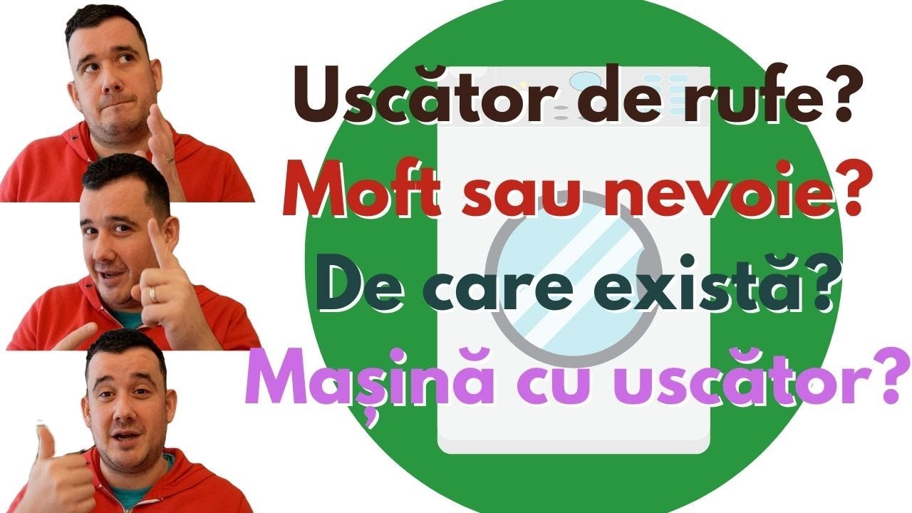 Uscator de rufe perfect. Cum il alegi? Merita masina de spalat cu uscator?