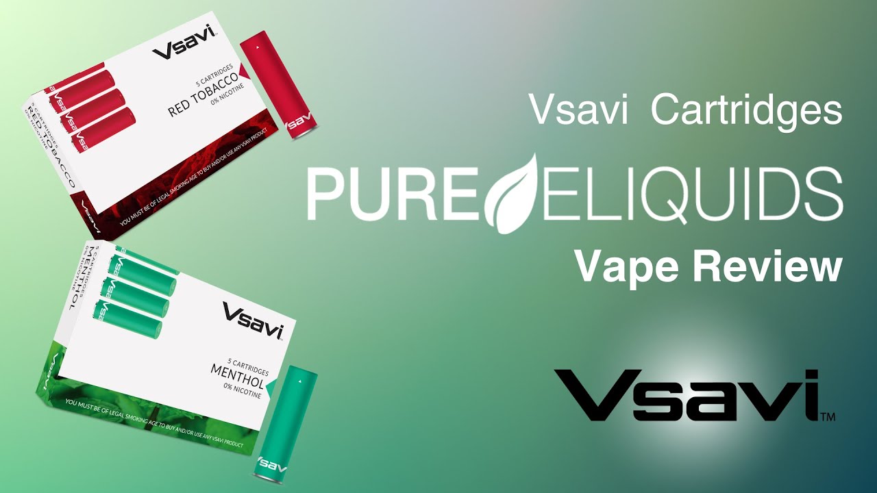 Vsavi Cartridges Review: Smooth Vaping Experience Unveiled. Review Video from Pure E-Liquids