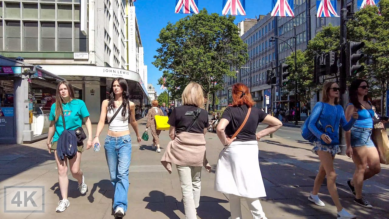 London in Spring: Walking Fancy St. Christopher's Place & Oxford Street Tour [4K]