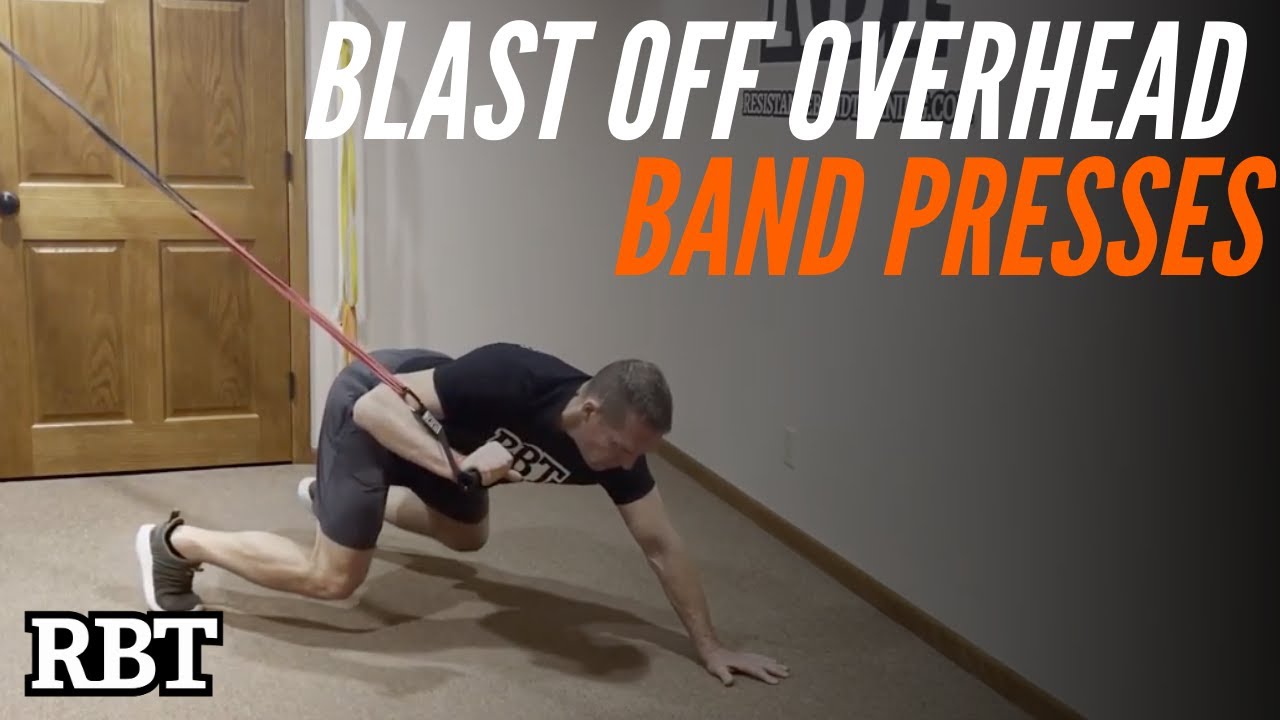 Blast Off Overhead Band Presses using Rep Tempo Variations / Resistance Band Training