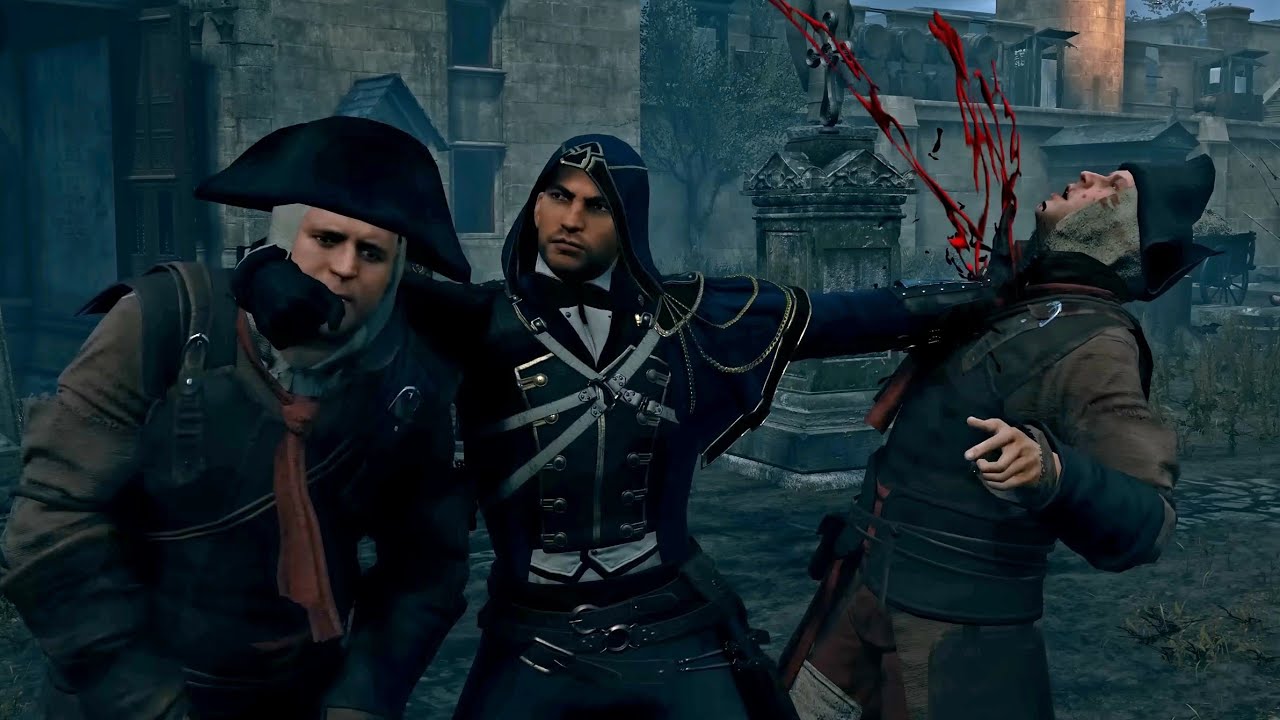 Assassin's Creed Unity Parkour Stealth Kills (Eliminate Germain)4K60FPS