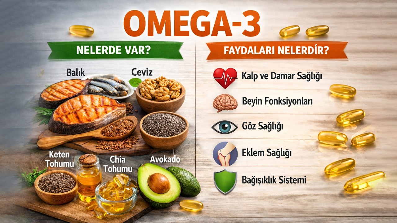 Omega 3 Nelerde var Faydaları Nelerdir?