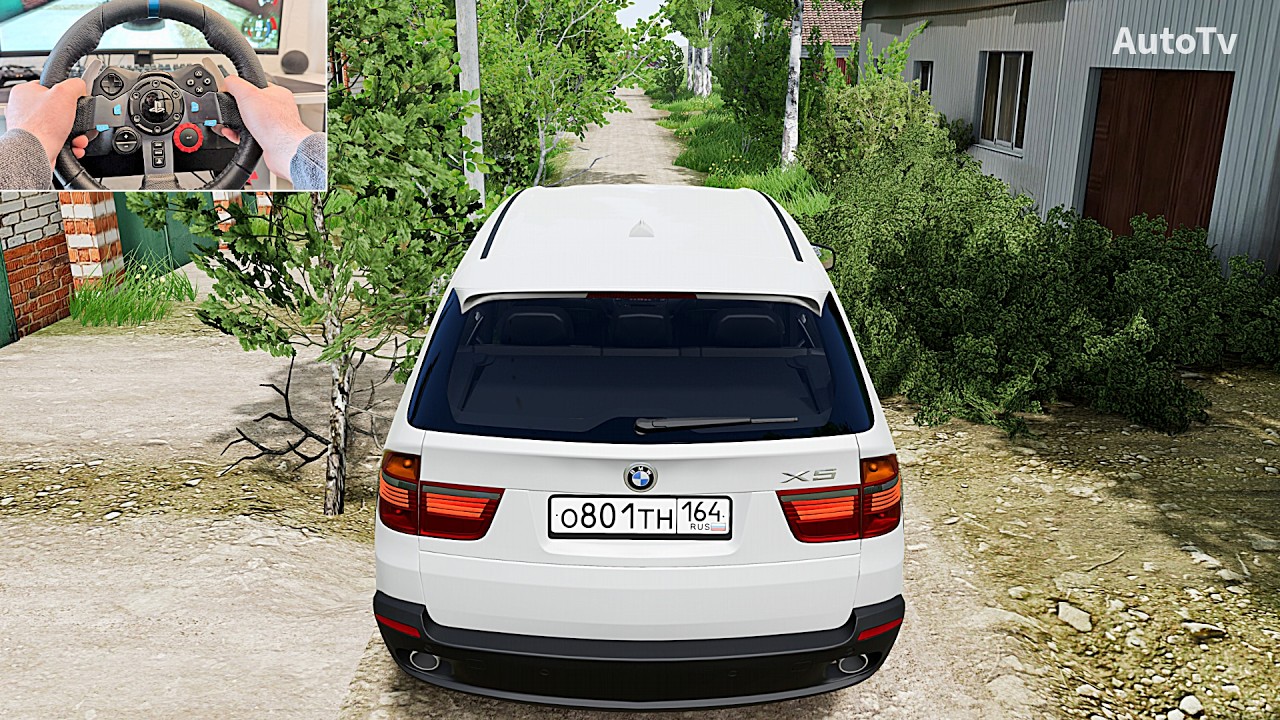 2010 BMW X5 E70 3.0d - BeamNG Drive Gameplay & Crash Test | Logitech G29