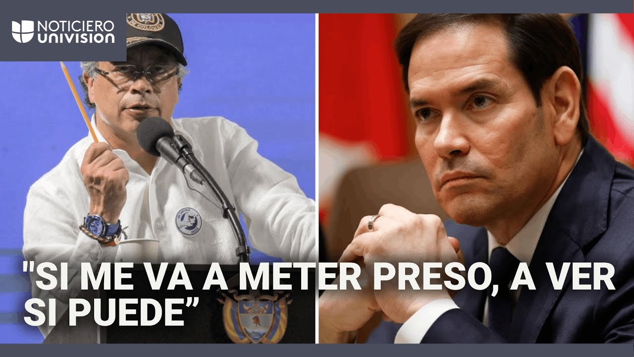 El presidente de Colombia desafía a Marco Rubio: “Si quiere ponerme la pijama naranja, inténtelo”