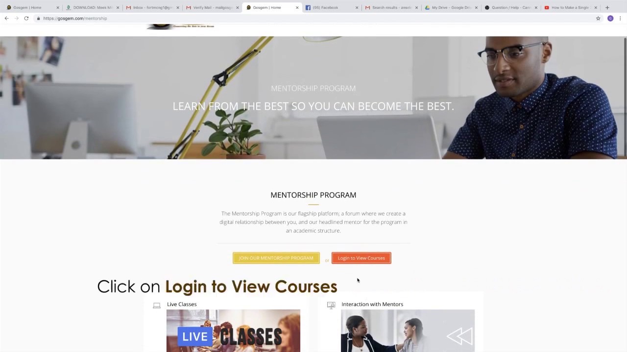 GOSGEM SIGN UP