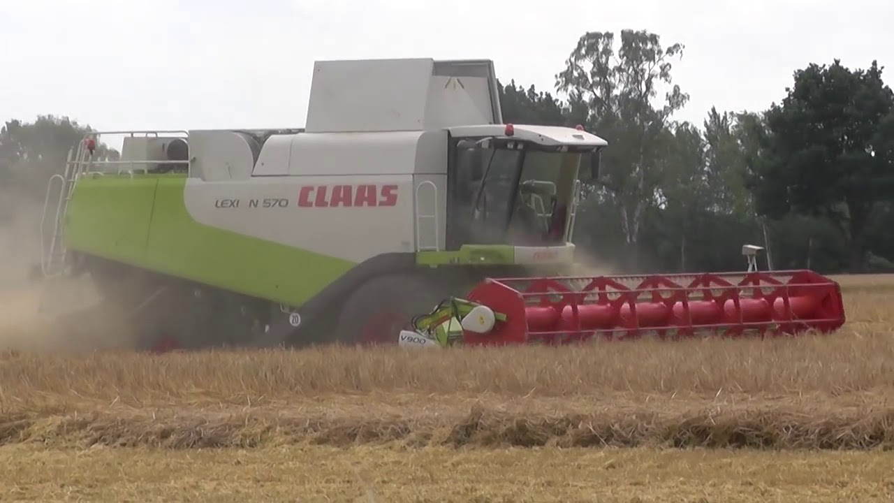 Обзор комбайна Claas Lexion 570. Overview combine Claas Lexion 570.