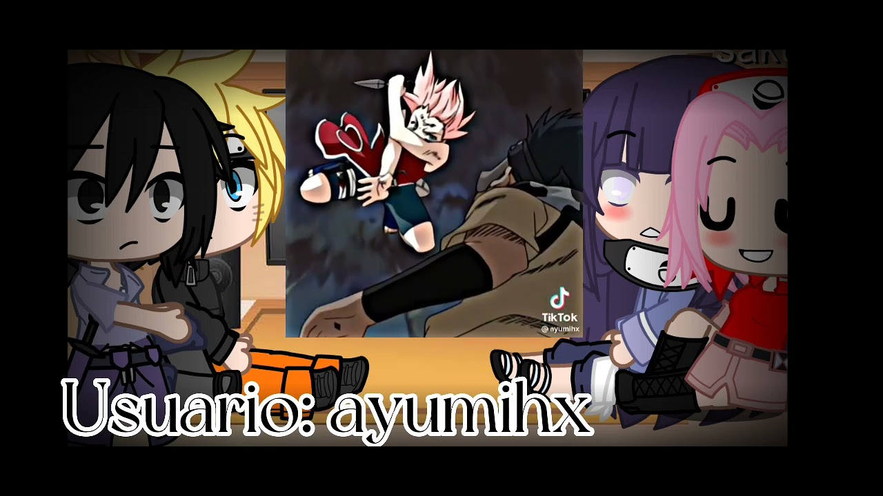 naruto y sus amigos reaccionan a sus Tiktok /ships/y sus hijos (sakuhina/sasunaru)
