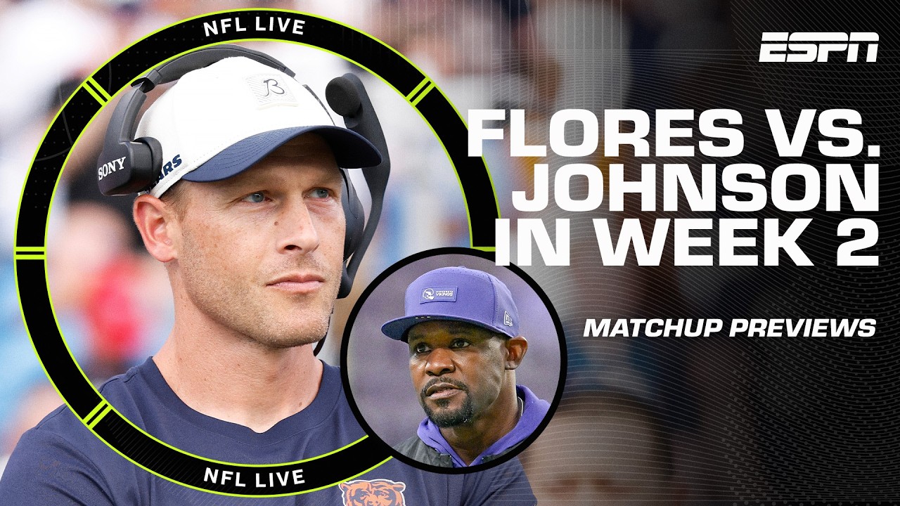 Week 2 PREVIEWS 🏈 How will Ben Johnson's offense fare against Brian Flores' defense? 👀 | NFL Live