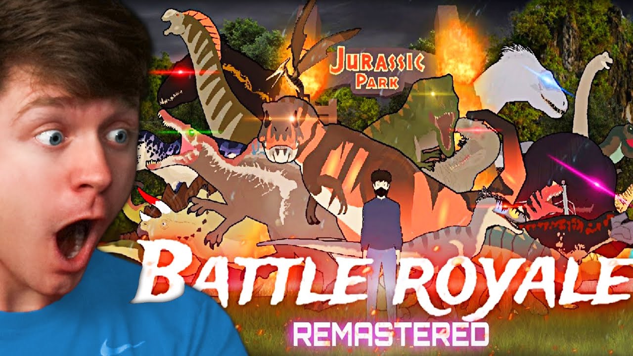 Reacting to JURASSIC WORLD BATTLE ROYALE!