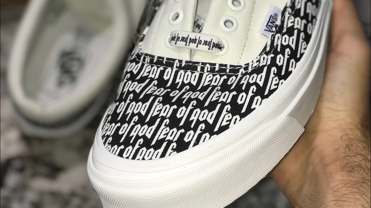 Fear Of God Vans Marshmallow Colorway Unboxing & Review