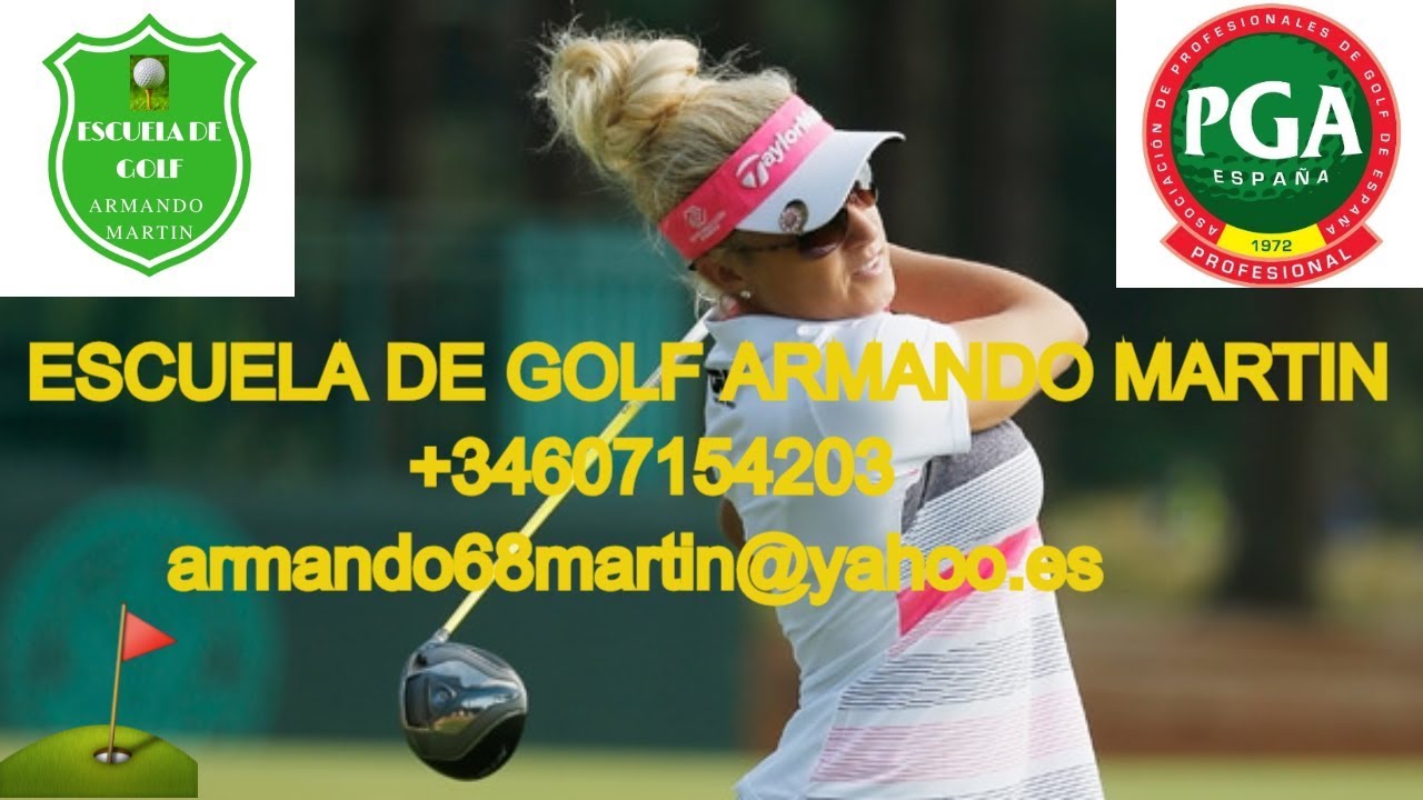 ⛳COMO APRENDER EL SWING DE NATALIE GULBIS⛳CLASES GOLF MADRID
