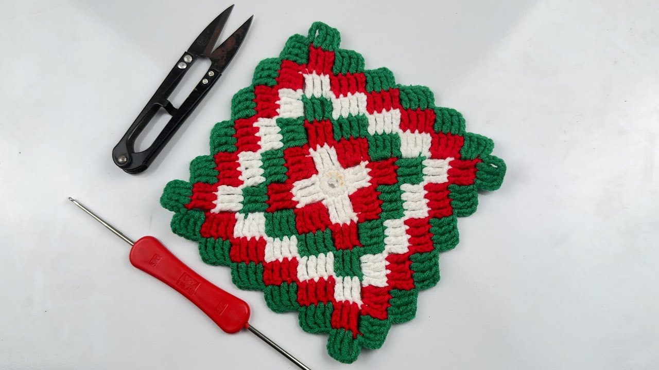 Beautiful Crochet Square 😍🤩 Amazing Easy DIY Beautiful Crochet Handwork