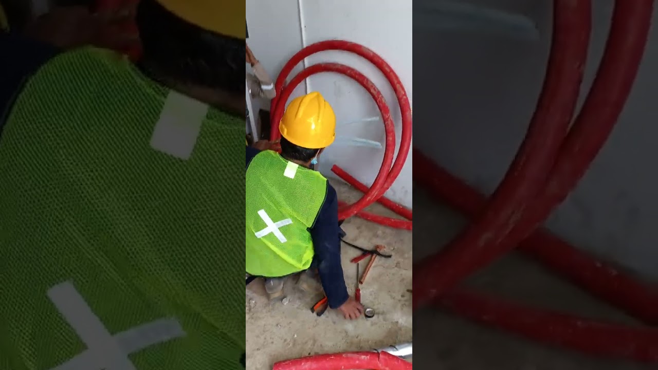 Proses Terminasi Kabel Tegangan Menengah 20.000 Volt , Type Hot shrink