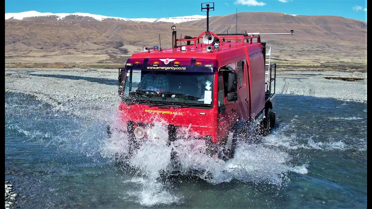 Tekapo to start of Macaulay 4WD track     MAN Truck POV