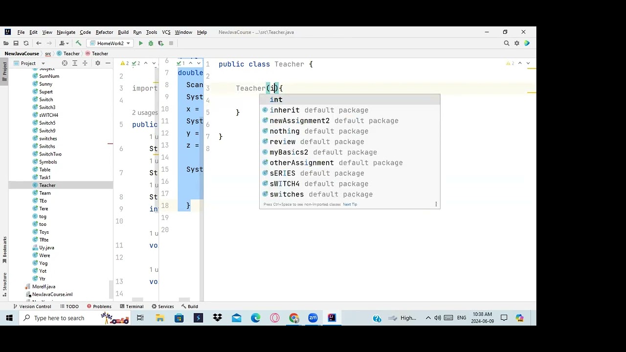 Exercise on Java constructor part 1