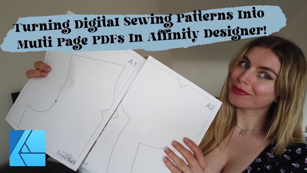 Turn Digital Sewing Patterns Into Multi Page PDF Documents Using Affinity Designer
