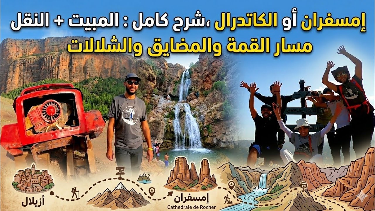 إمسفران الكاتدرال منطقة تستاهل الزيارة 🇲🇦(شرح كامل عن الطريق ومصاريف)