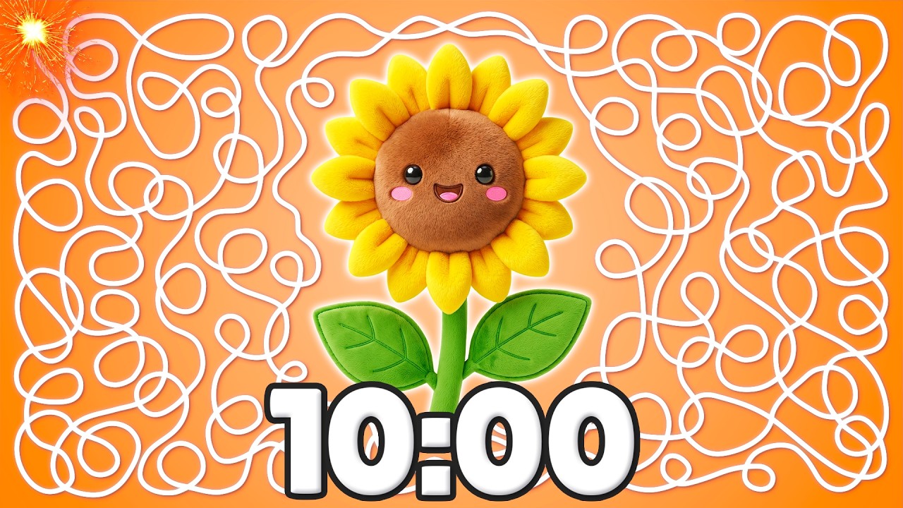 10 Minute [SUMMER] Sunflower Timer 🌻☀️💥 | Sunny Classroom Countdown!