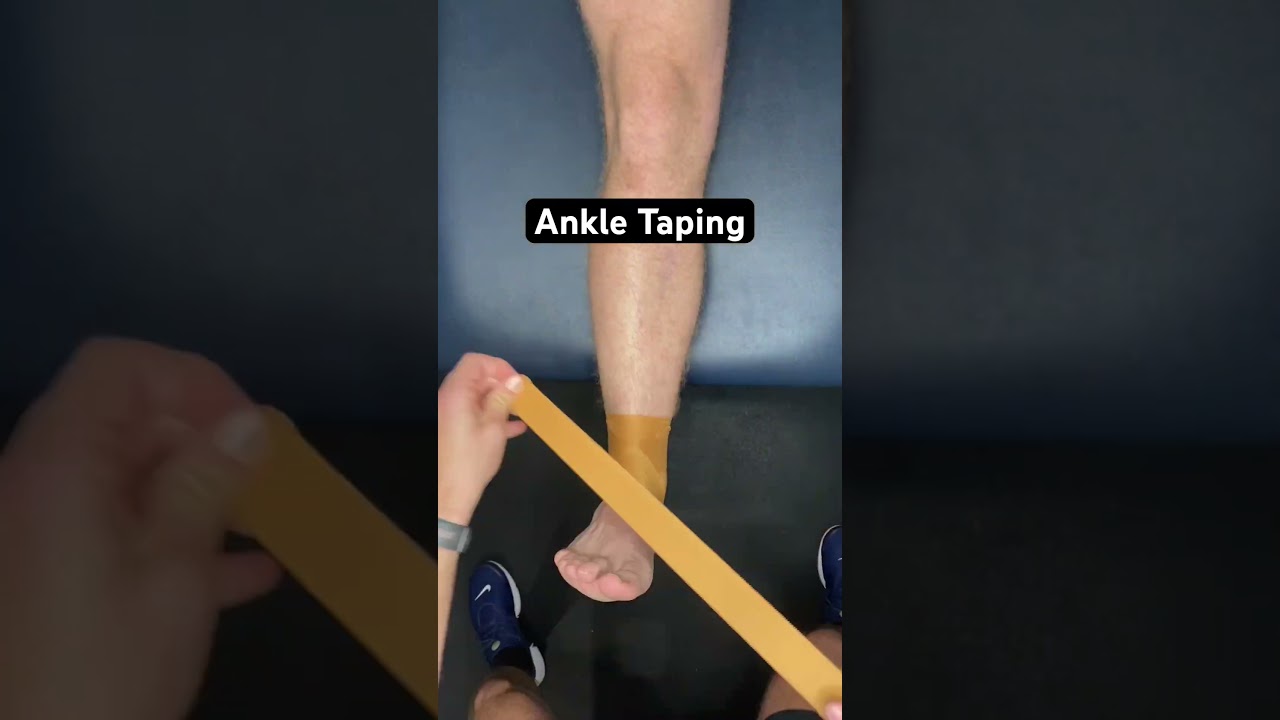 Ankle Taping #physicaltherapy #taping #strapping #ankle #ankleinjury #gameday #injuryprevention