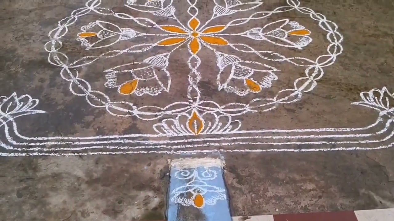❤️#rangoli #dialyrangoli #rangolicolour #muggulu 