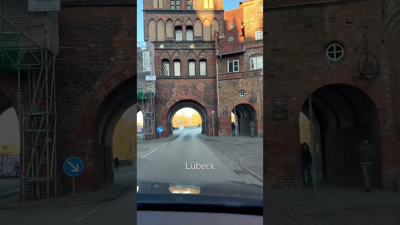 Driving Through Lübeck, Germany | Поездка по городу Любек 