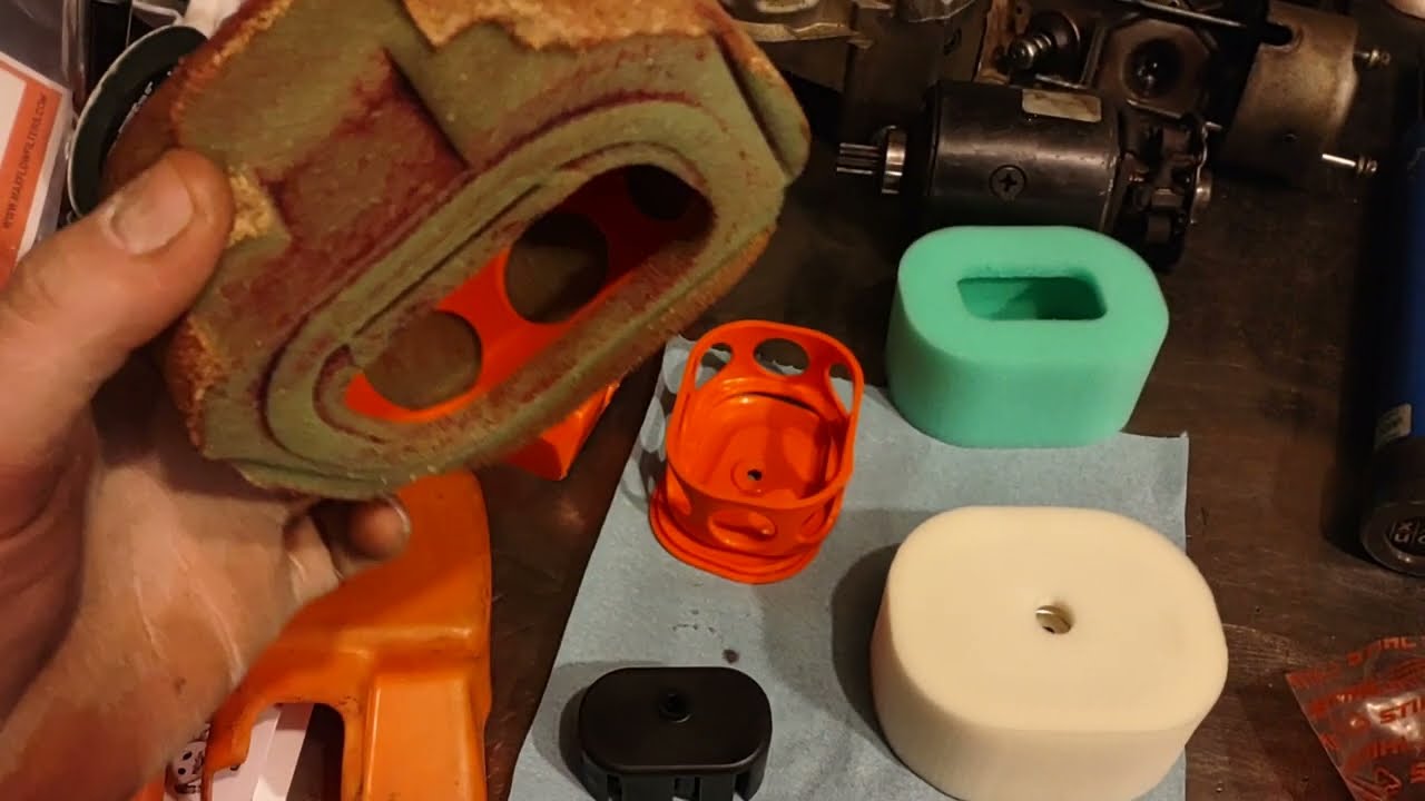(290) talking about Max Flow chainsaw air filters on my Stihl MS 440 and Ms 660