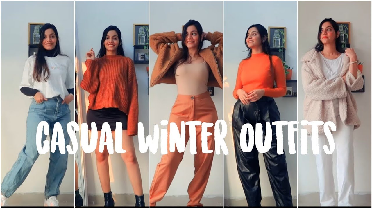 Easy and Casual Winter Outfits | Winter Fashion lookbook 2020