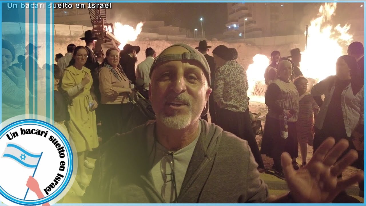 Entre ortodoxos de Israel festejando una fiesta judia