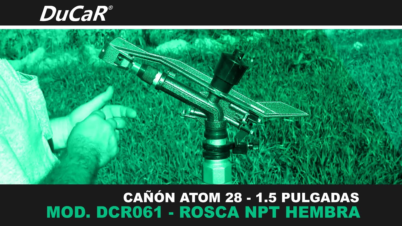 DUCAR SPRINKLERS - CAÑÓN ATOM 28 - MOD. DCR061