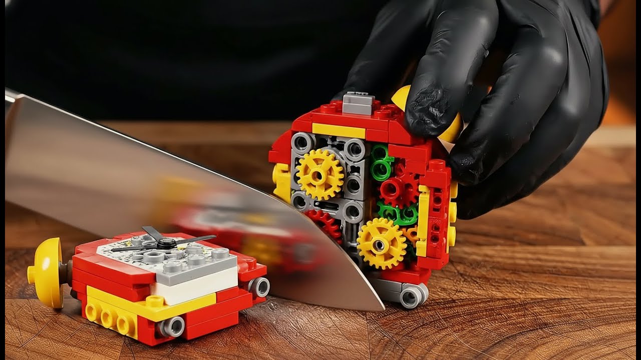 Slicing 19 LEGO Objects to See What's Inside! | Oddly Satisfying AI ASMR