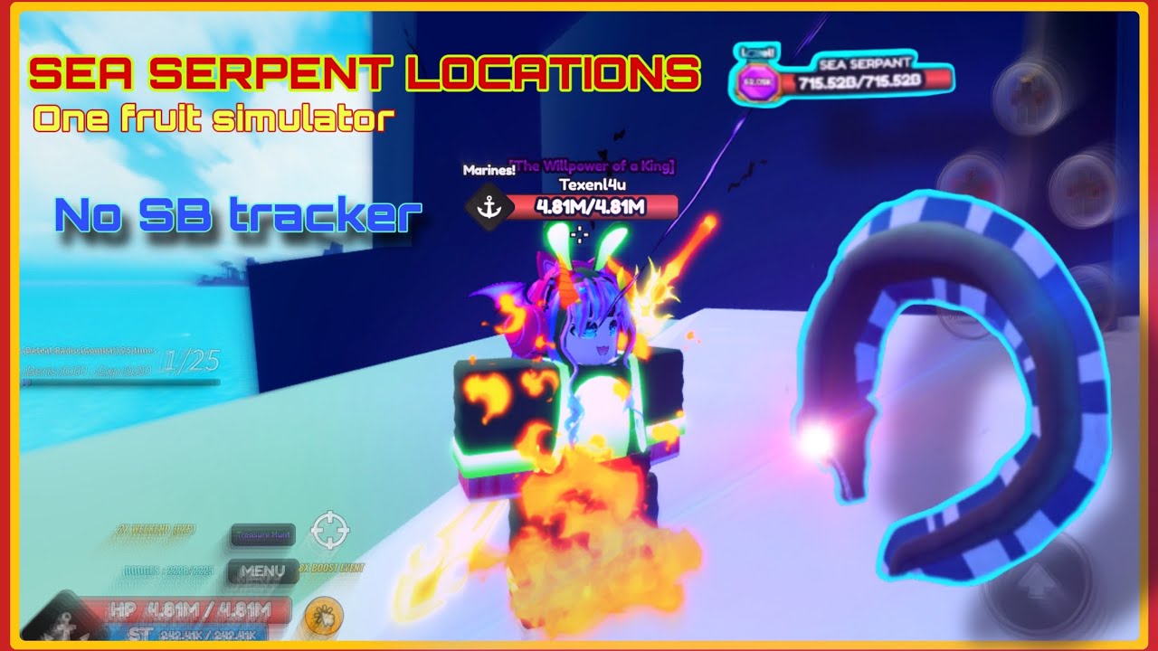 How to Find Sea Serpent | Sea Serpent Location | One Fruit Simulator | #roblox #onefruitsimulator