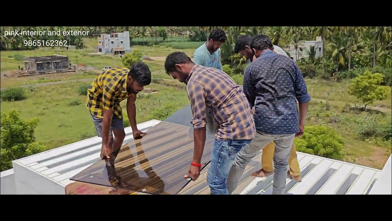 OTS Glass | Glass Roof | Bargola Glass Skylights Toughened Glass Pink interior & exterior 9865162362