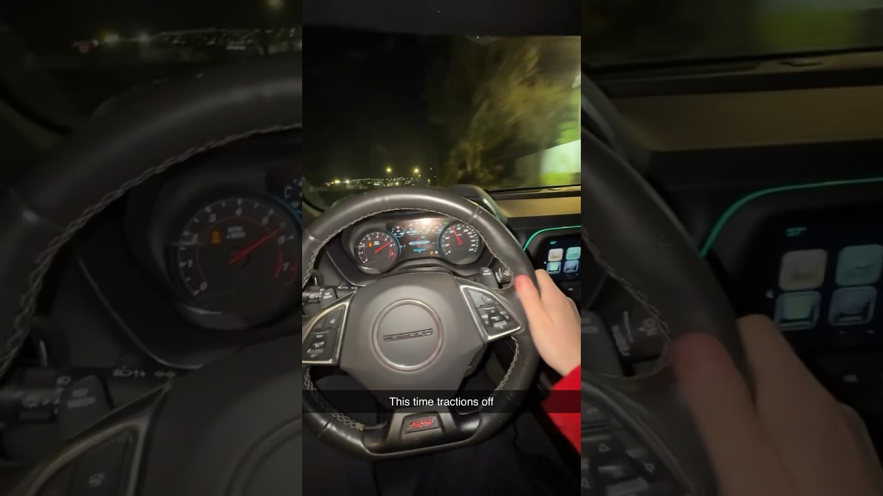 Manual Camaro SS full throttle pull