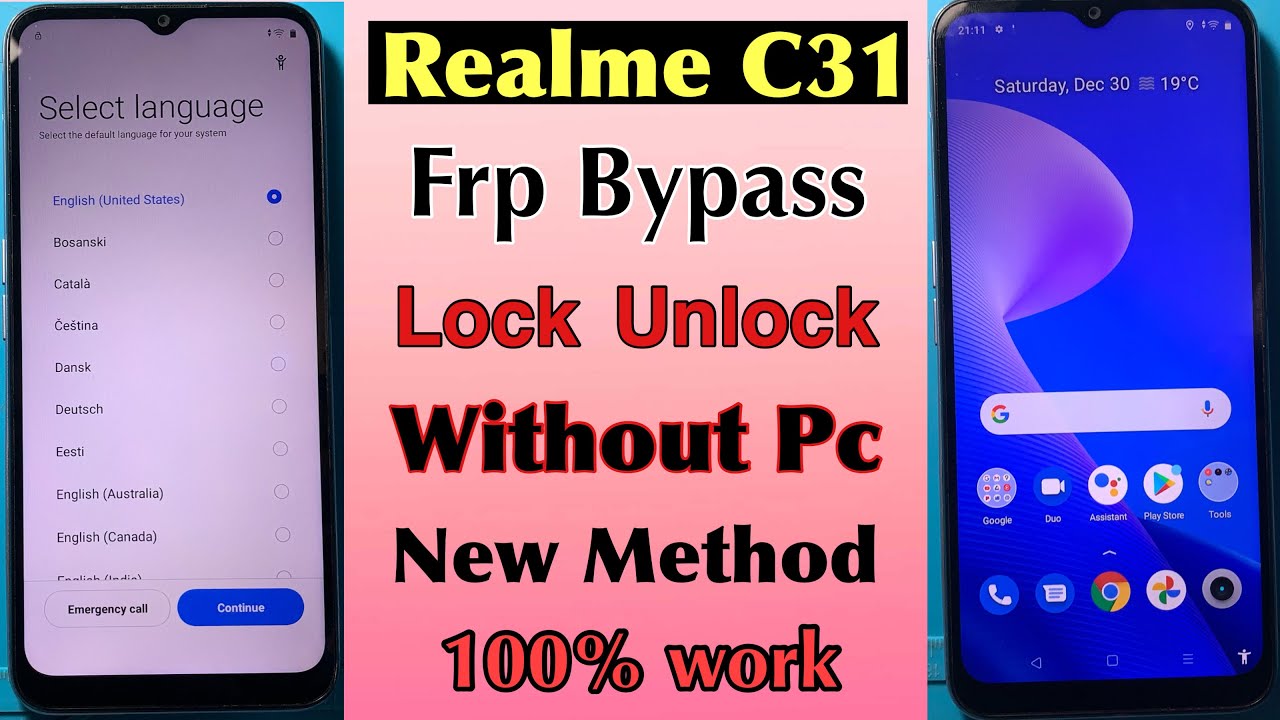 Realme C31 RMX3501 Frp Bypass | Without Pc | Realme C31 Google Account Frp Unlock New Method