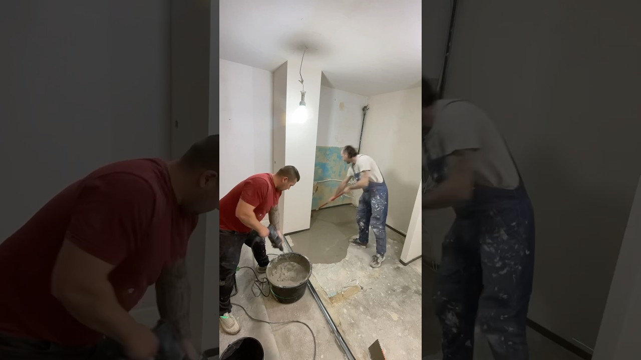 Самовыравнивающаяся стяжка — это просто! #сделайсам #ремонткухни