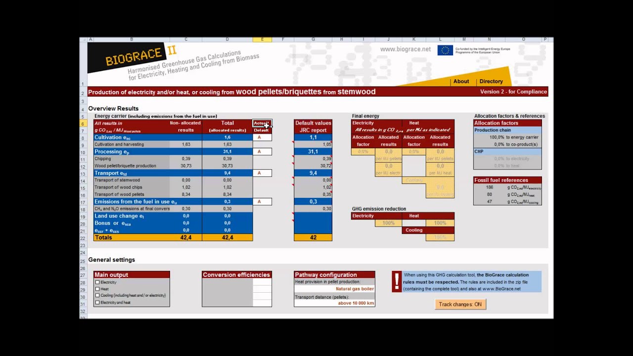 BioGrace video instruction 2-6 - Use of previous and partial calculation results