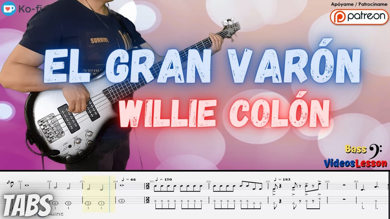 El Gran Varón - willie colon Bass cover - Latin Bass Line