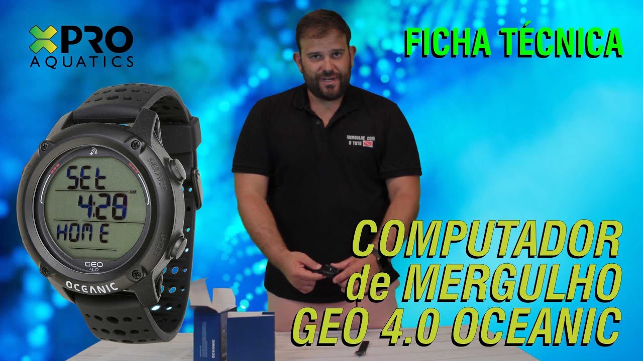 Ficha Técnica - Computador de Mergulho Geo 4.0 Oceanic