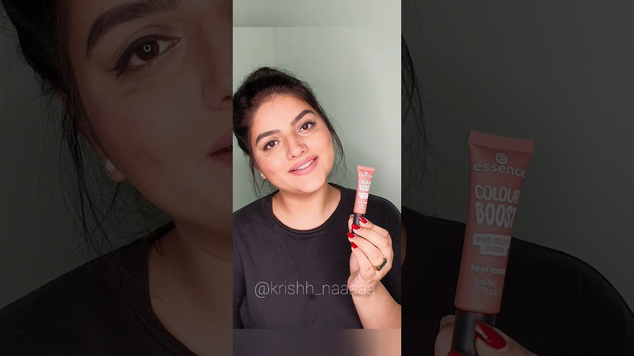 ESSENCE COSMETICS COLOR BOOST MAD ABOUT MATTE LIQUID LIPSTICK SWATCHES || Krishna Thanki