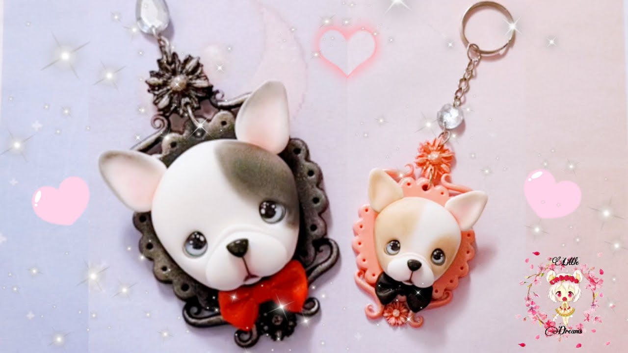 🥰 ❤️ LLAVEROS de PERRITOS en Porcelana Fria 🐾🐾