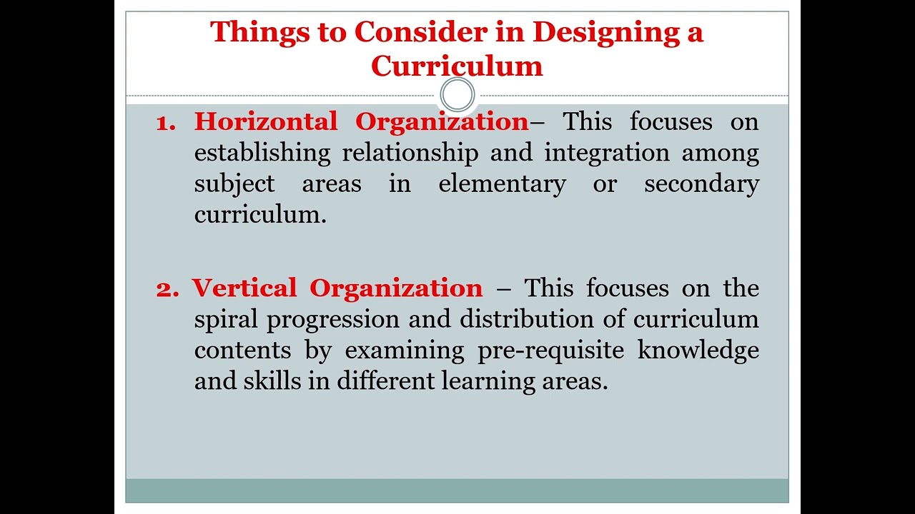 CHAPTER 3 CURRICULUM DESIGN