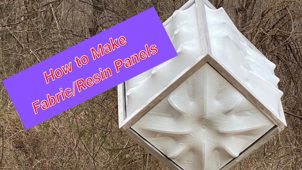 How to Make Fabric/Resin Art Panels