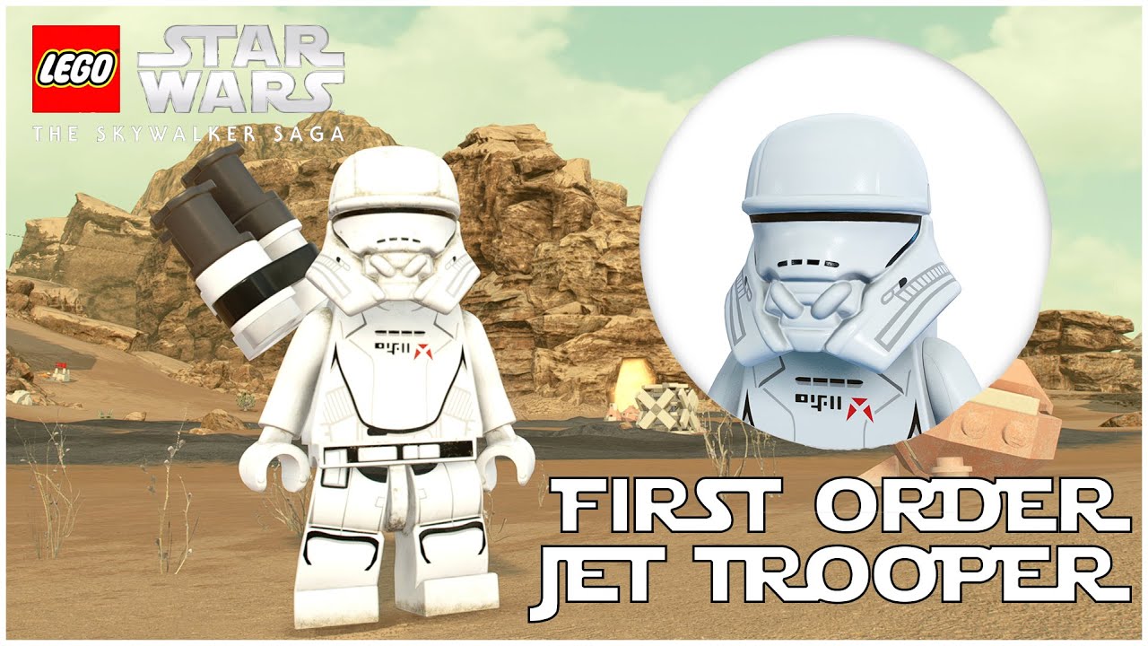 LEGO Star Wars The Skywalker Saga First Order Jet Trooper Unlock and Gameplay!