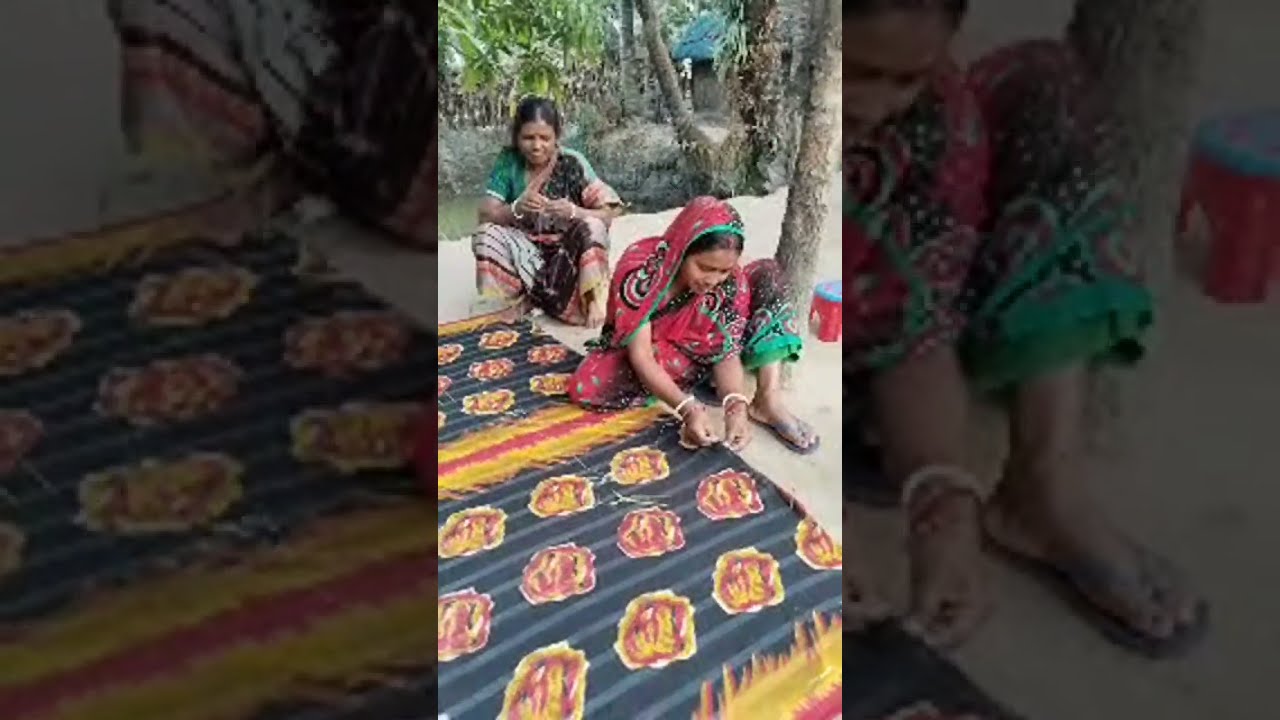 Kantha Stitching Live | কাঁথা সেলাই করার সম্পূর্ণ প্রক্রিয়া