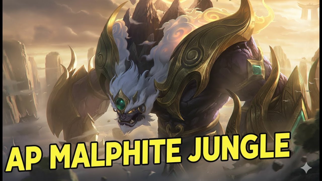 AP Malphite Jungle | Tek R ile Tek At! 🔥 (LoL Türkçe Jungle Rehberi)